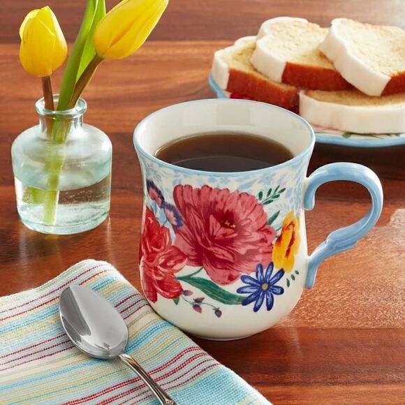 š¦āNewāPioneerāWomanāBrilliantāBloomsāStonewareāMug - Picture 3 of 7